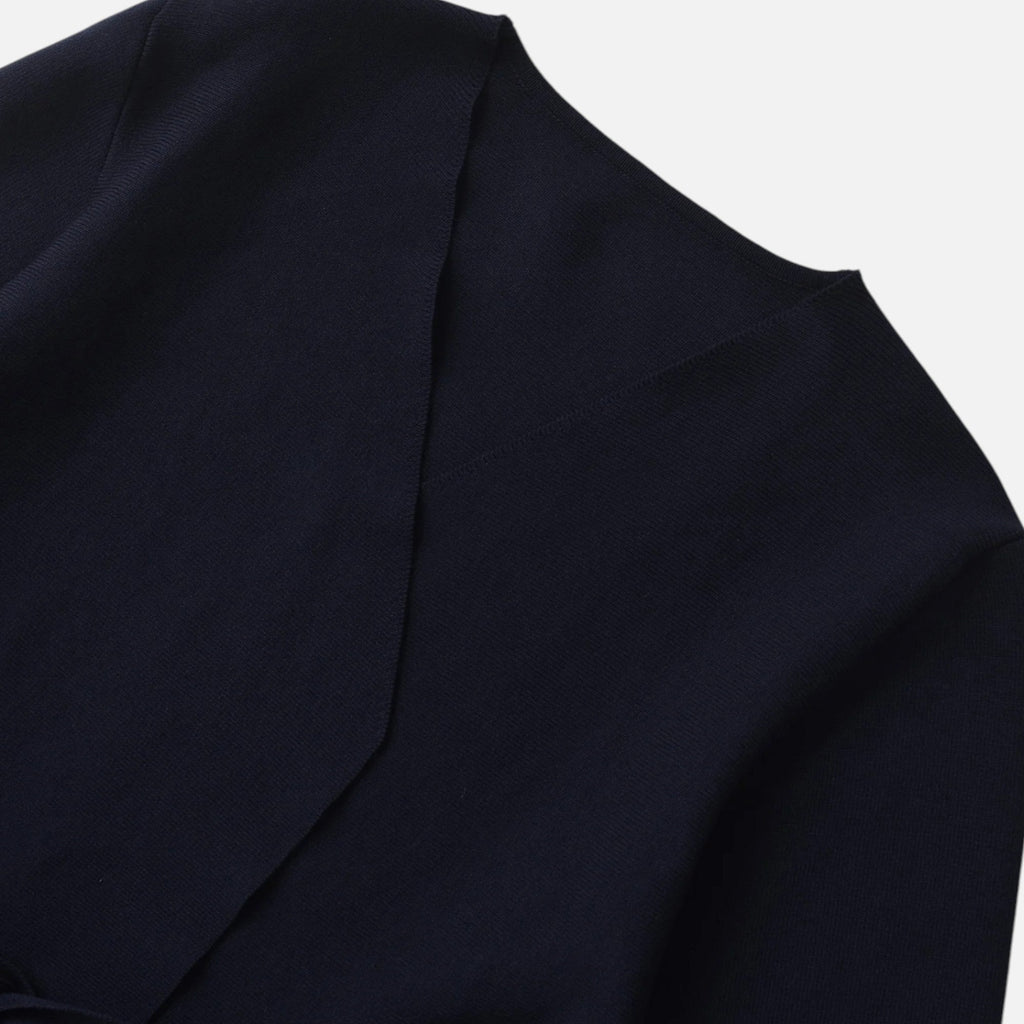 Lauwren | Woman's Elegant Belted Knit Sweater