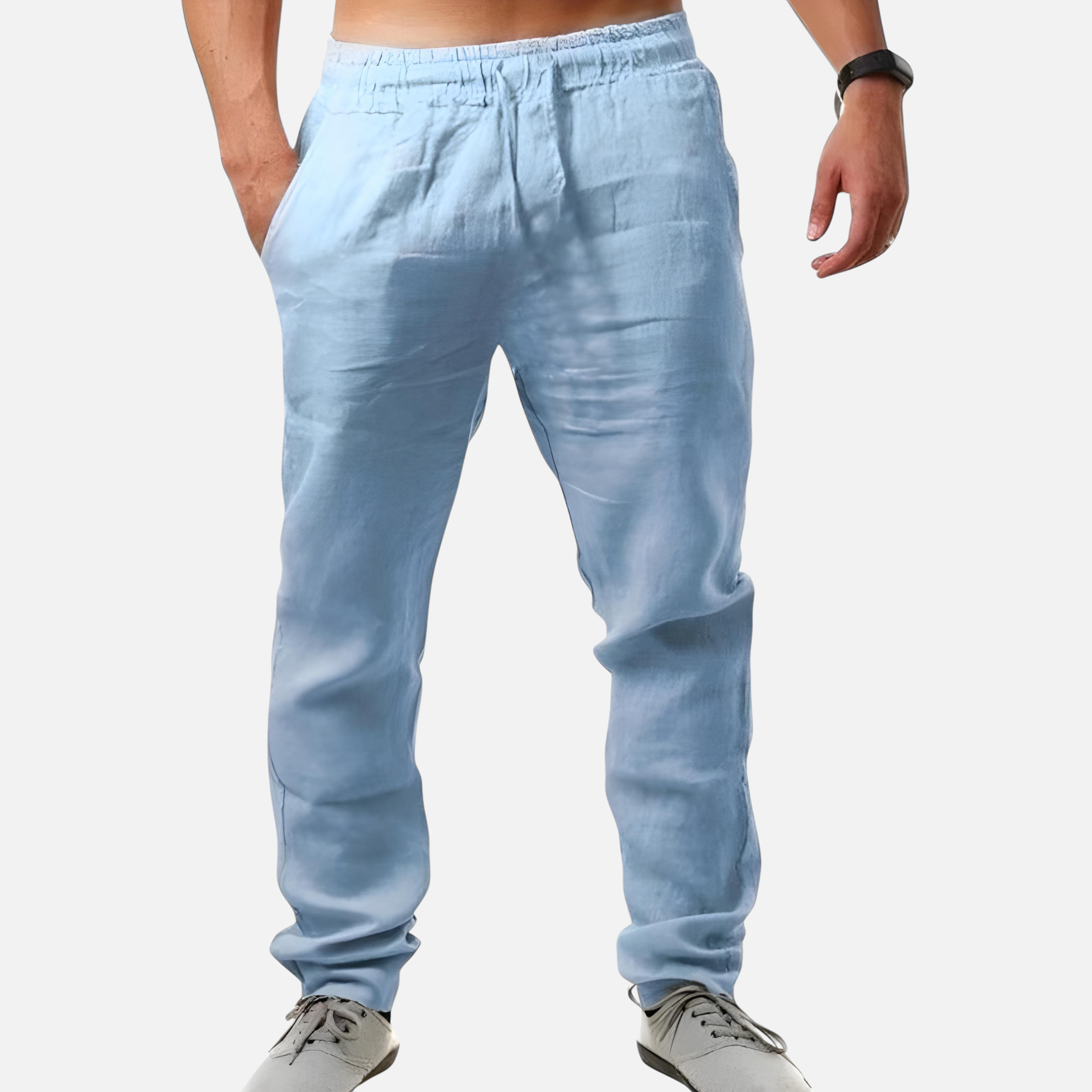 Lauwren | Men's Heritage Linen Cotton Trousers