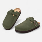 Lauwren | Women's Classic Suede Cork Mules