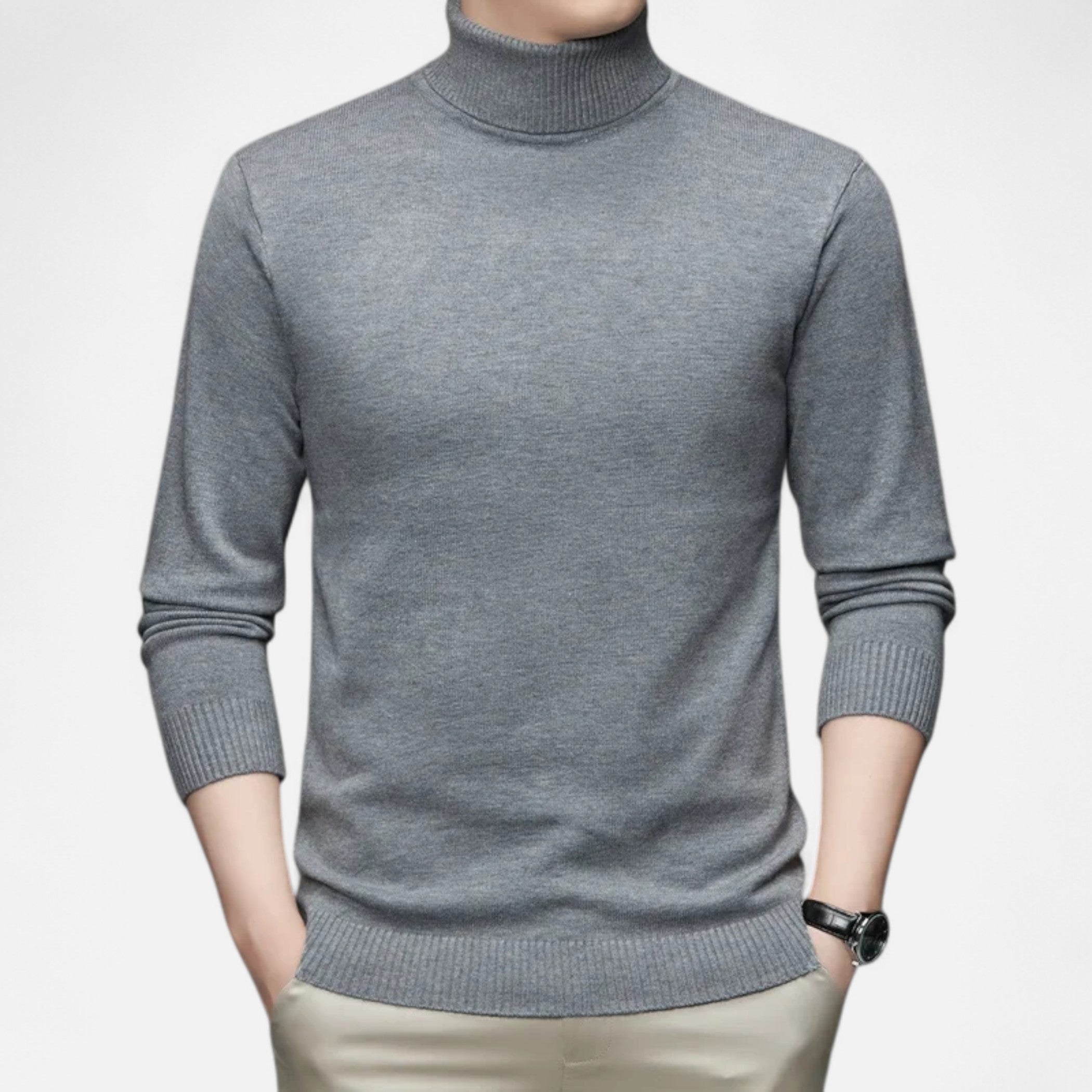 Lauwren | Men's Classic Knit High Neck Sweater