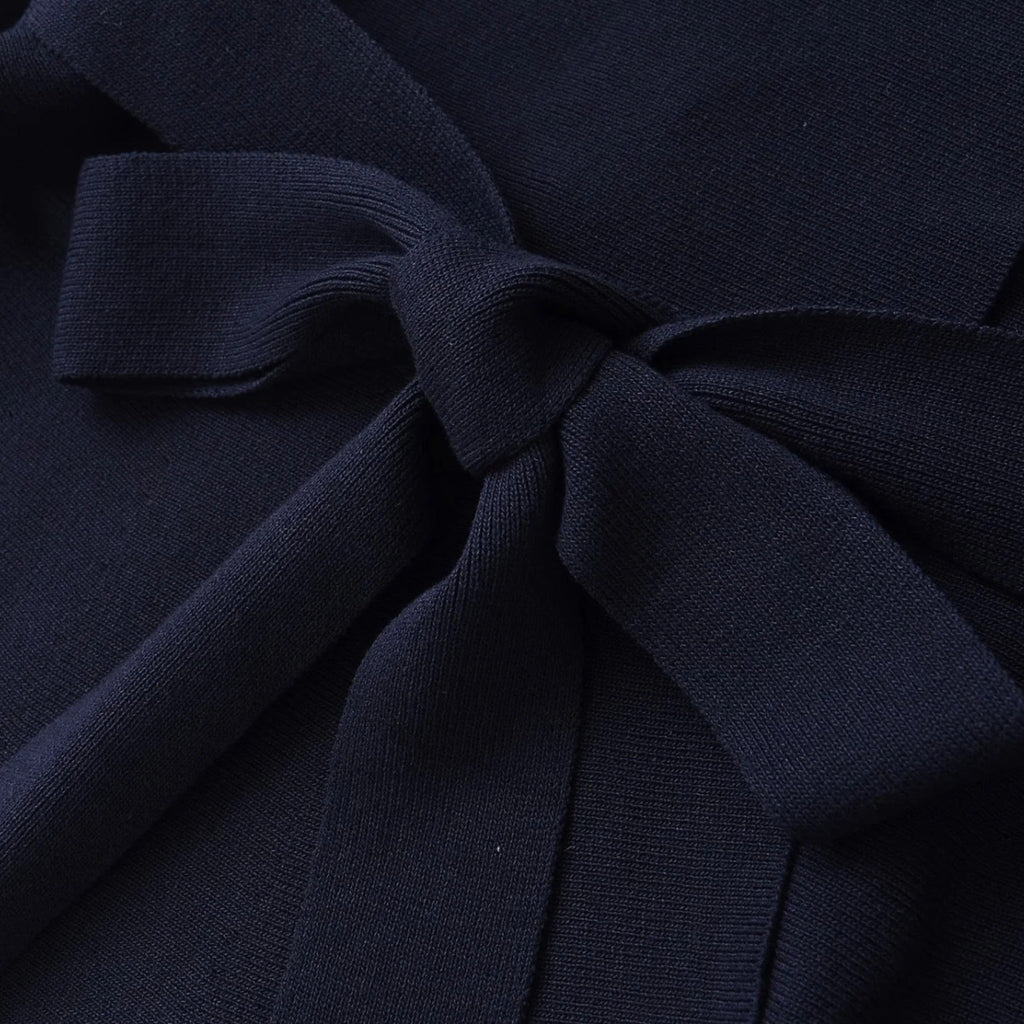 Lauwren | Woman's Elegant Belted Knit Sweater