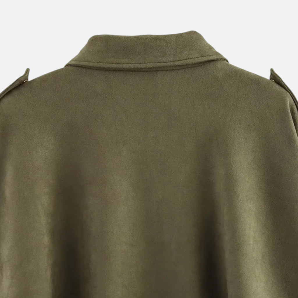 Lauwren | Women's Vintage Jacket with Turn-Down Collar