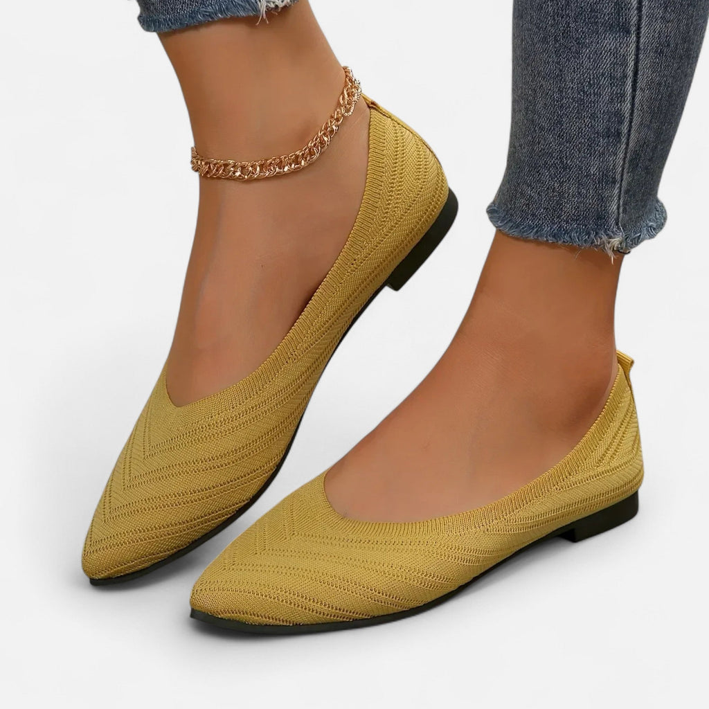 Lauwren | Woman's Elegant pointed toe ballerina's