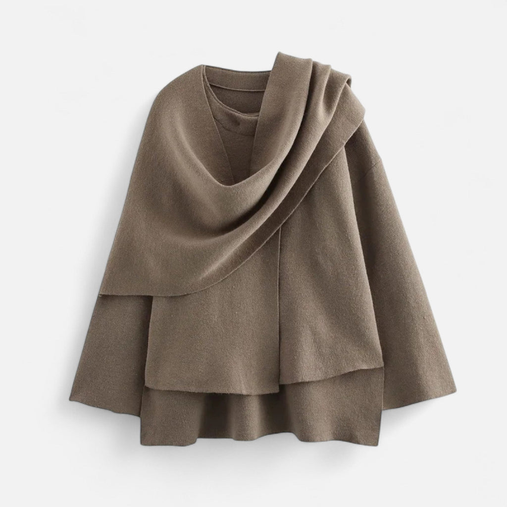 Lauwren | Women's Elegant Asymmetrical Sweater Coat