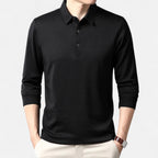 Lauwren | Men's Long Sleeve Business Casual Polo Shirt