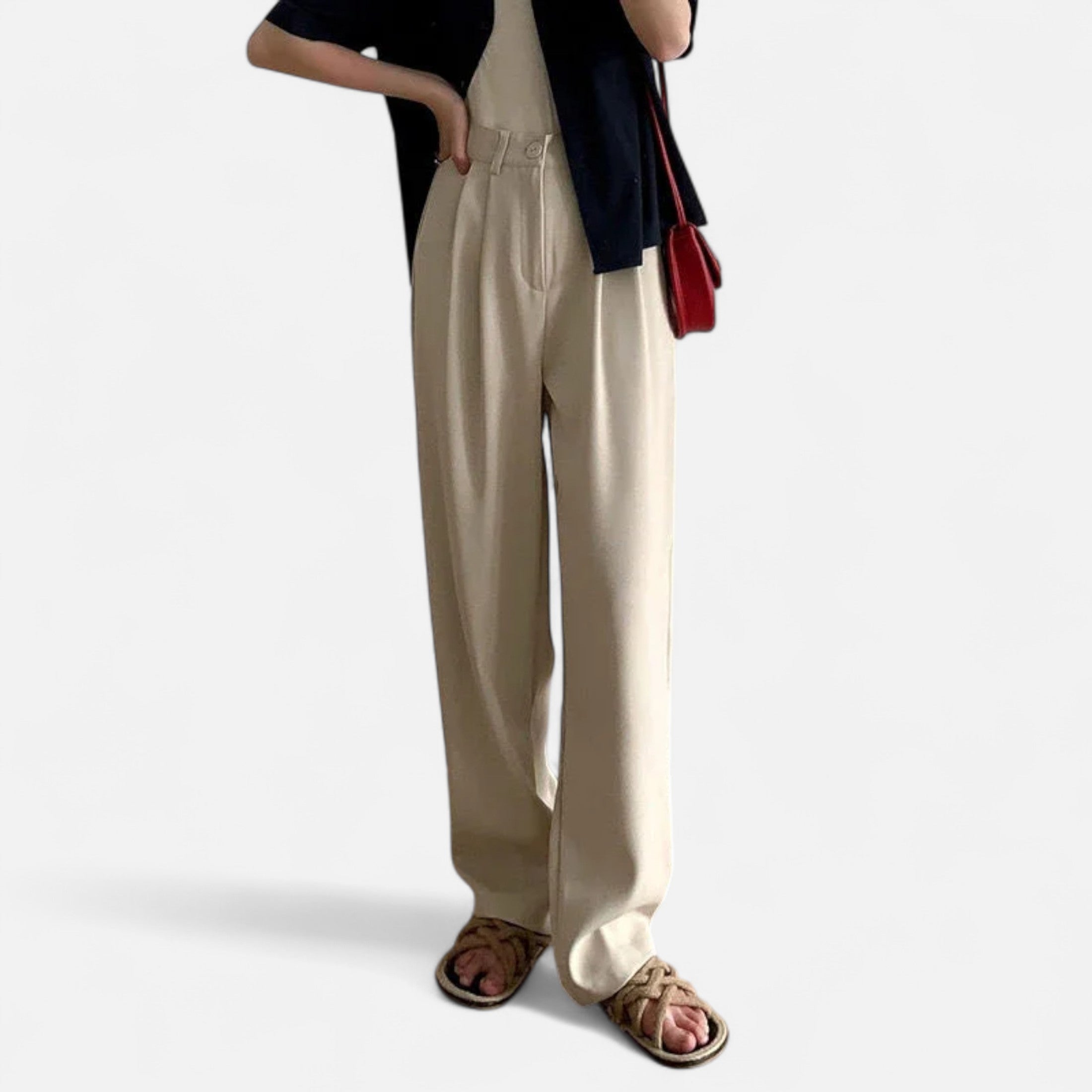 Lauwren | Women's High-Waisted Trousers - Classic Elegance