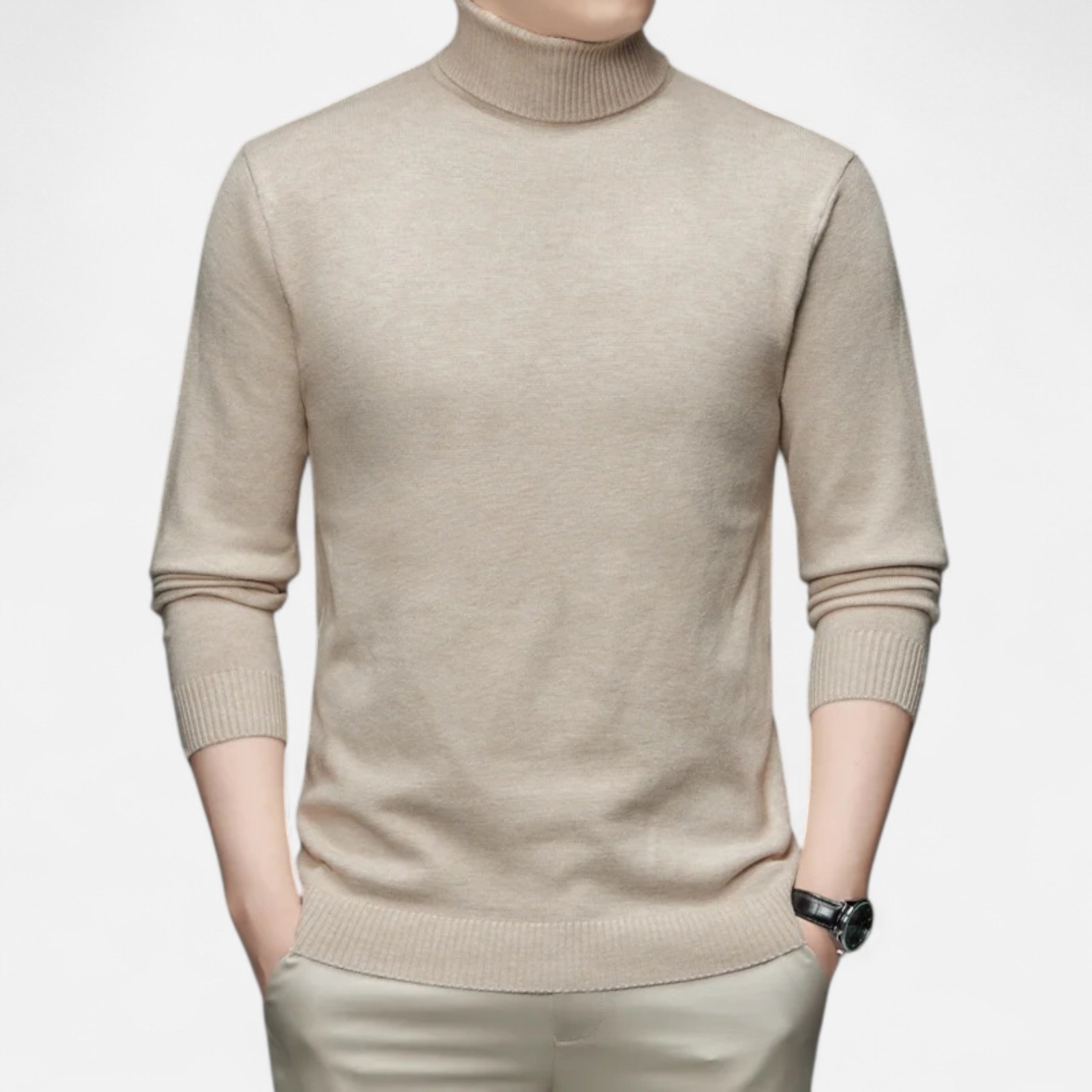 Lauwren | Men's Classic Knit High Neck Sweater