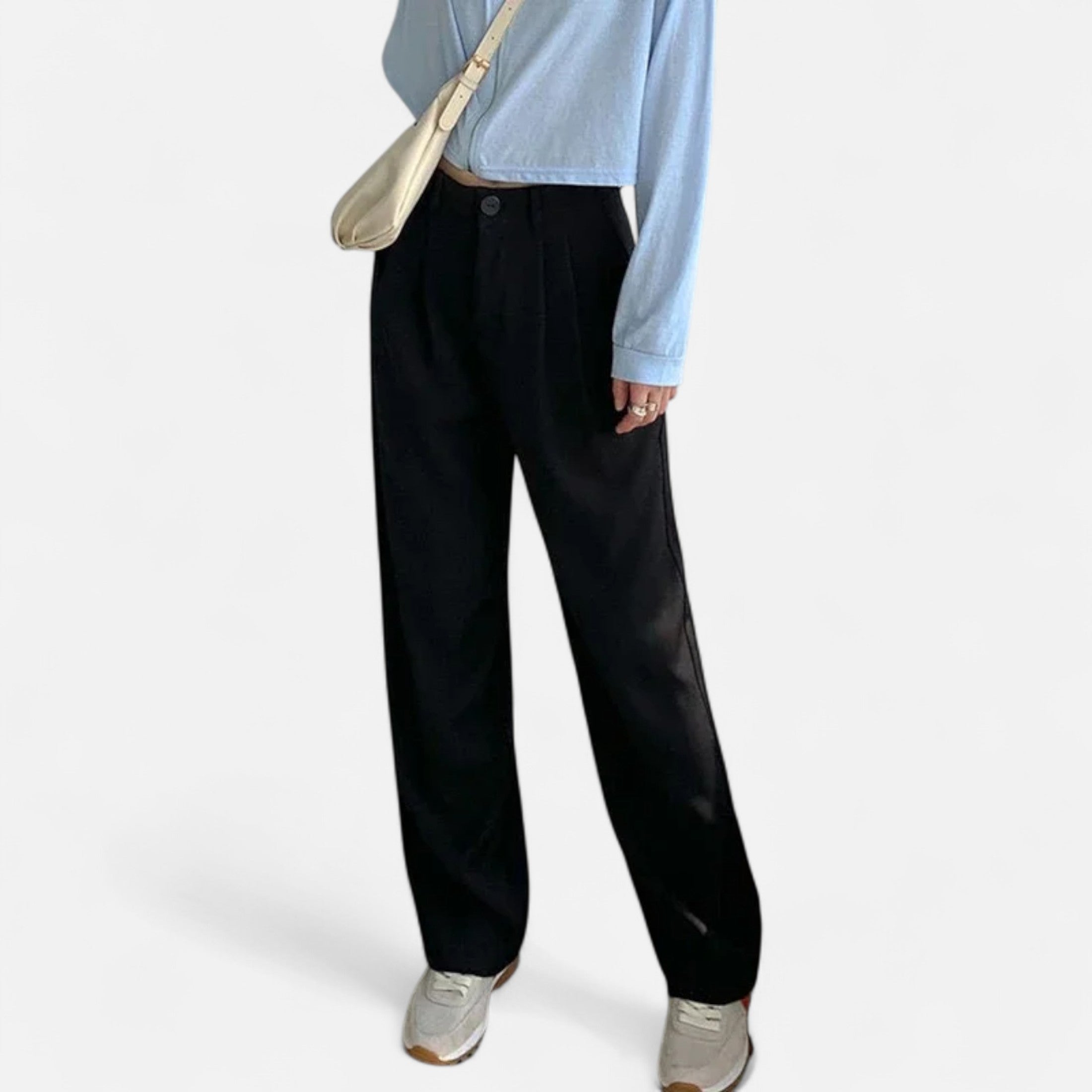Lauwren | Women's High-Waisted Trousers - Classic Elegance