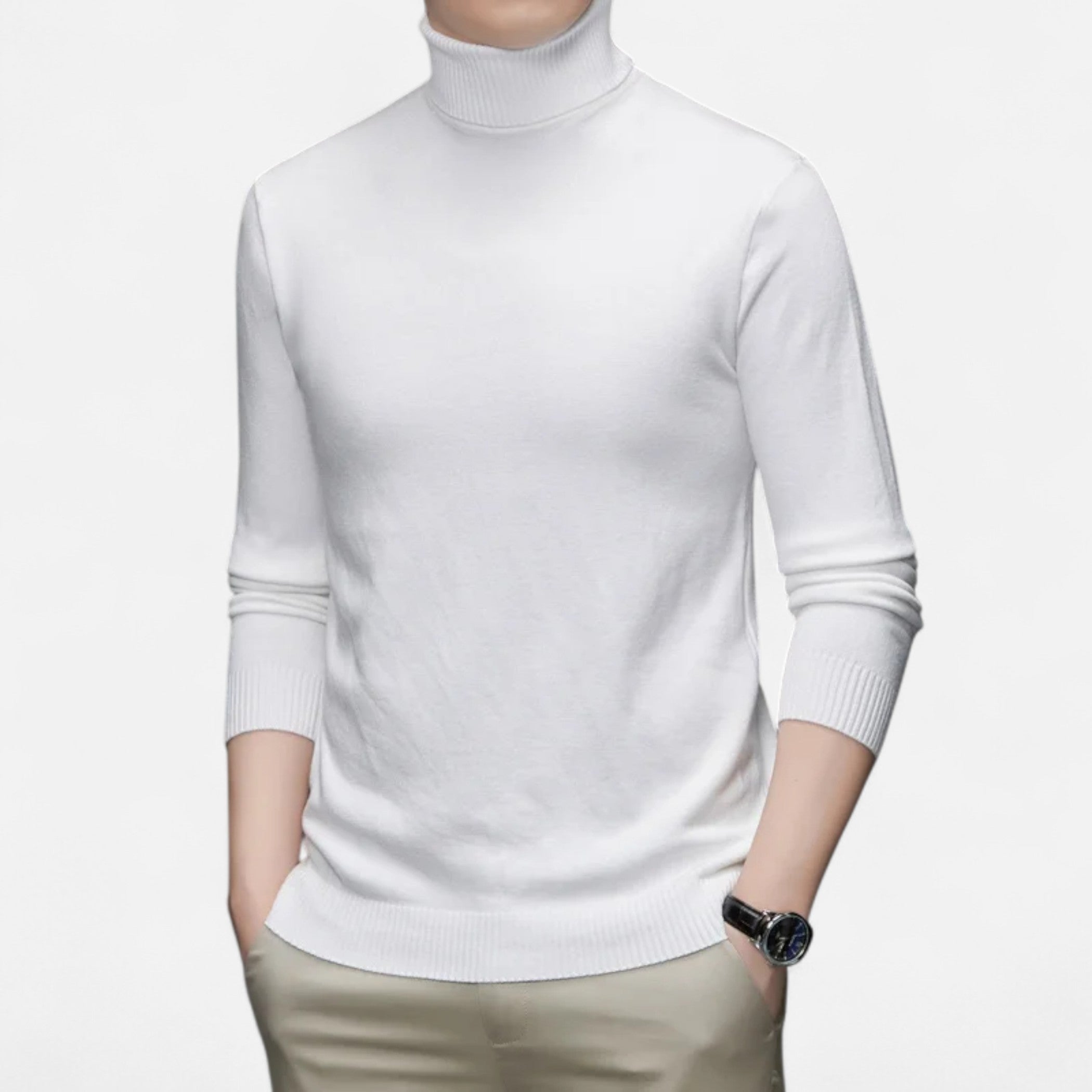 Lauwren | Men's Classic Knit High Neck Sweater