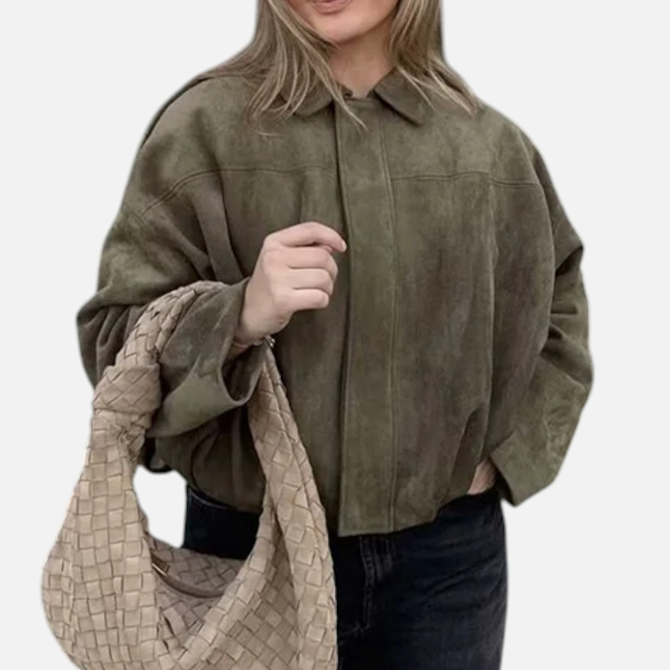 Lauwren | Women's Vintage Jacket with Turn-Down Collar