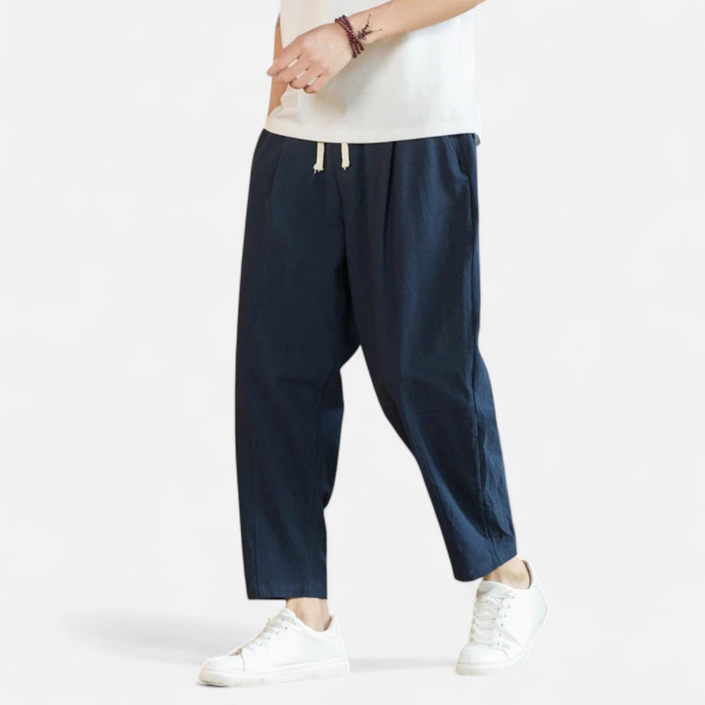 Lauwren | Men's Casual Straight Leg Cotton Trousers
