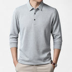 Lauwren | Men's Long Sleeve Business Casual Polo Shirt