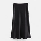 Lauwren | Women's Timeless Satin Midi Skirt