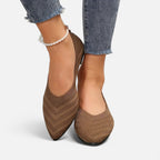 Lauwren | Woman's Elegant pointed toe ballerina's