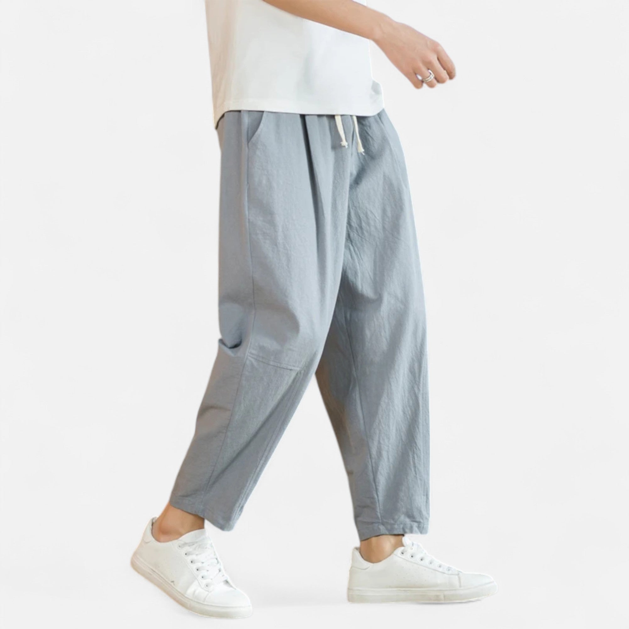 Lauwren | Men's Casual Straight Leg Cotton Trousers
