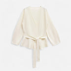 Lauwren | Woman's Elegant Belted Knit Sweater