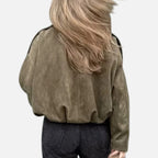Lauwren | Women's Vintage Jacket with Turn-Down Collar