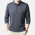 Lauwren | Men's Long Sleeve Business Casual Polo Shirt