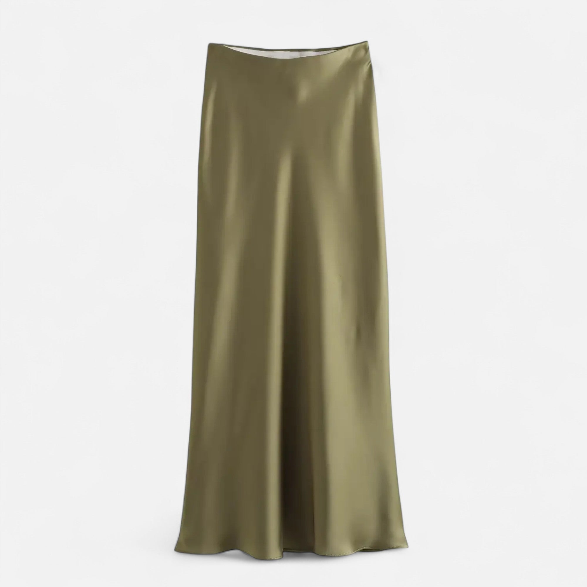 Lauwren | Women's Timeless Satin Midi Skirt
