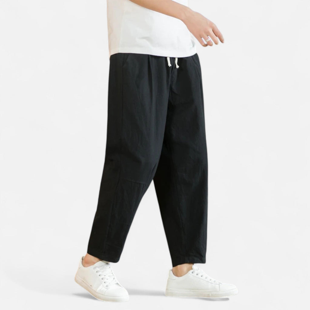 Lauwren | Men's Casual Straight Leg Cotton Trousers