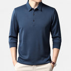 Lauwren | Men's Long Sleeve Business Casual Polo Shirt