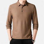 Lauwren | Men's Long Sleeve Business Casual Polo Shirt