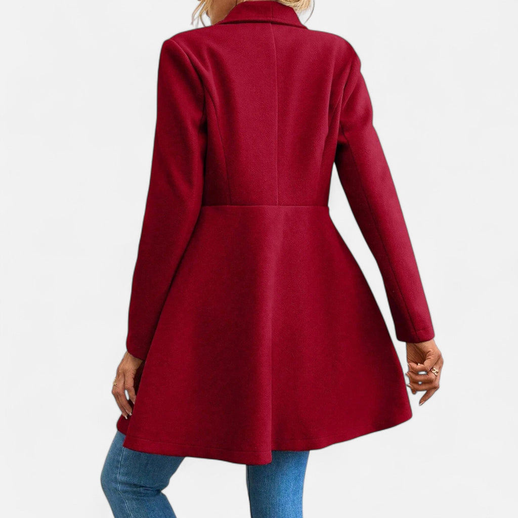 Lauwren | Women's Double-Breasted Coat - Classic Elegance