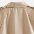 Lauwren | Women's Elegant Belted Short Trench Coat