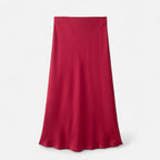 Lauwren | Women's Timeless Satin Midi Skirt