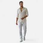Lauwren | Men's Heritage Linen Cotton Trousers