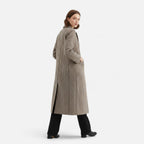 Lauwren | Women's Long Coat – Elegant Vintage Check