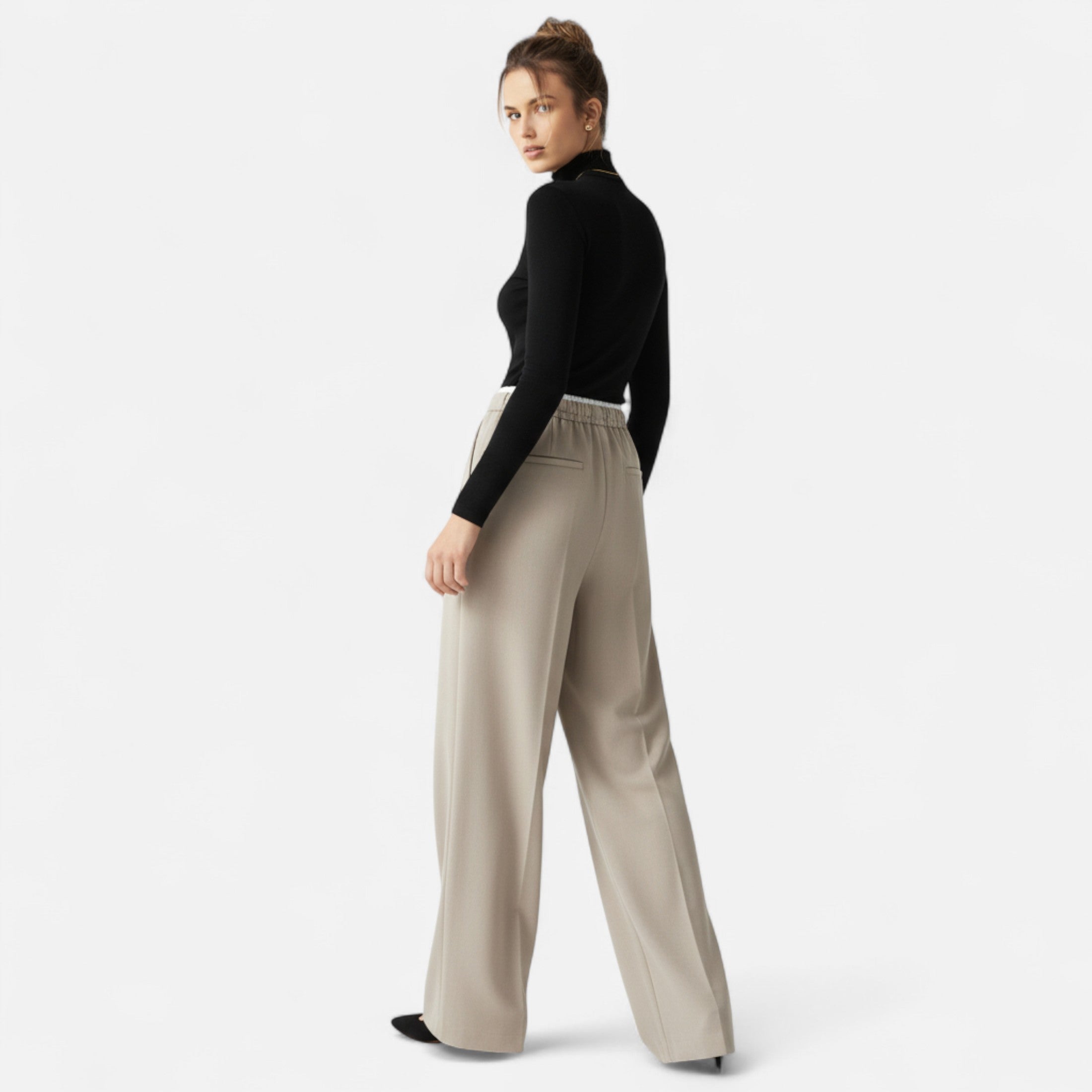 Lauwren | Women's High-Waisted Trousers, Vintage Elegance