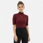 Lauwren | Women's Knitted High Neck Blouse