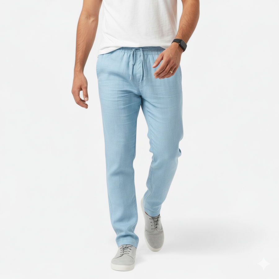 Lauwren | Men's Heritage Linen Cotton Trousers