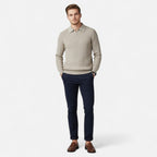 Lauwren | Men's Fold-Down Collar Sweater – Knitted Elegance