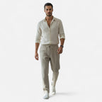 Lauwren | Men's Linen Cotton Trousers Riviera