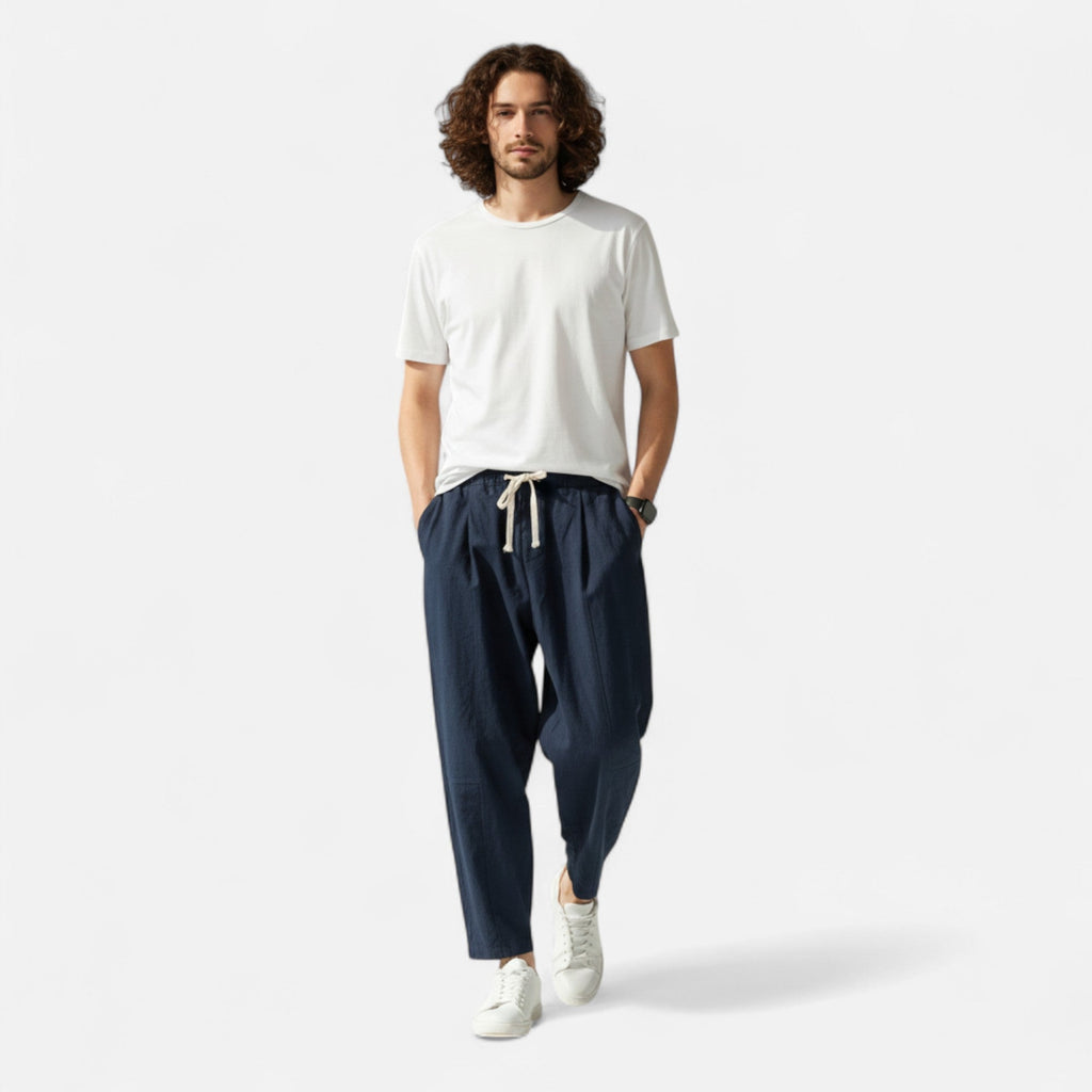 Lauwren | Men's Casual Straight Leg Cotton Trousers