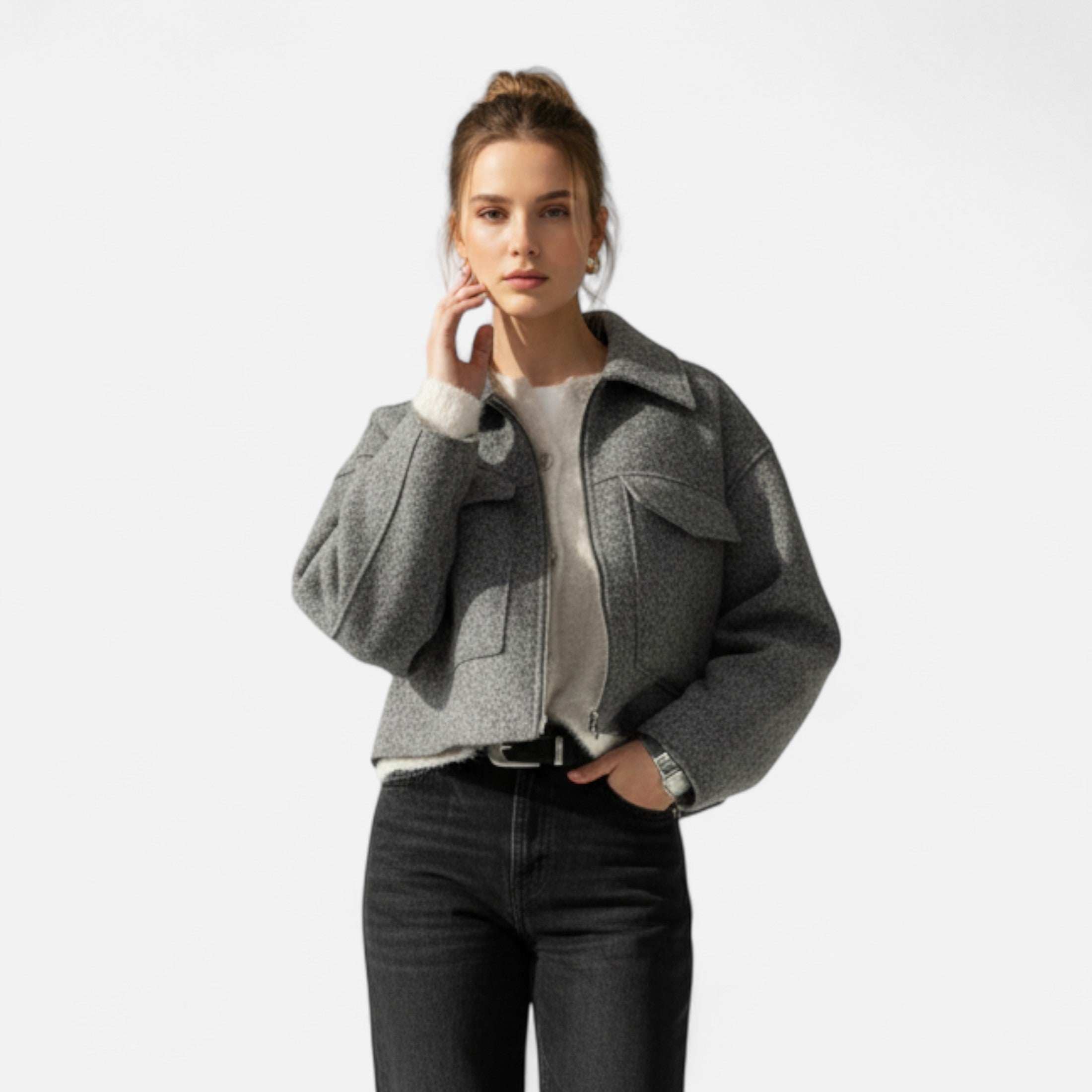 Lauwren | Women's Short Tweed Jacket - Elegant