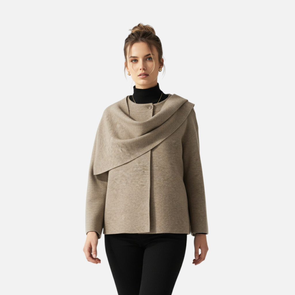 Lauwren | Women's Elegant Asymmetrical Sweater Coat