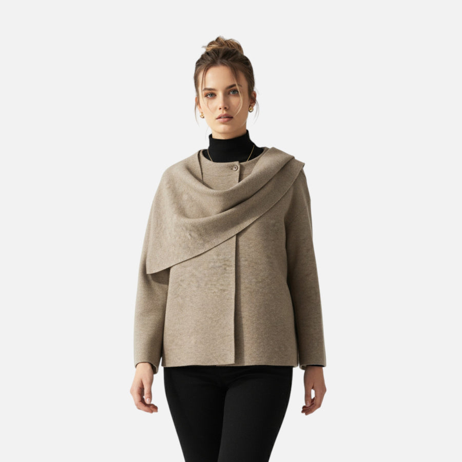 Lauwren | Women's Elegant Asymmetrical Sweater Coat