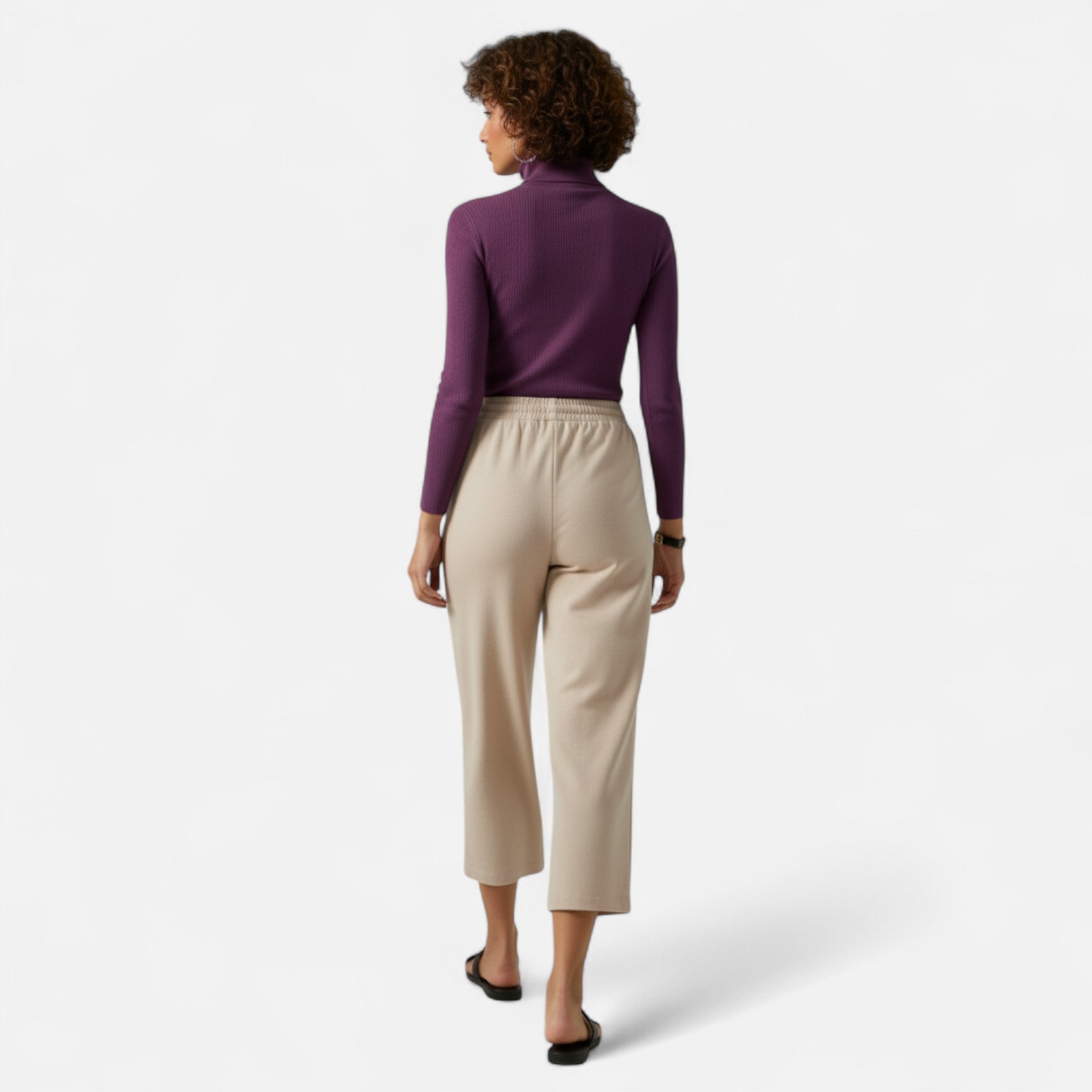Lauwren | Women's Pleated Wide Leg Trousers
