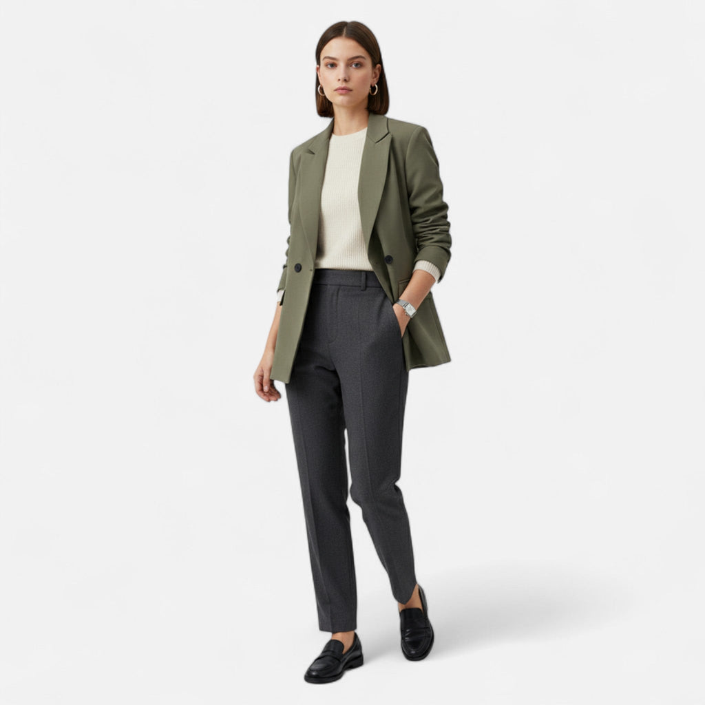 Lauwren | Women's Double-Breasted Blazer – Office Elegance