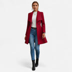 Lauwren | Women's Lapel Coat – Classic Chic