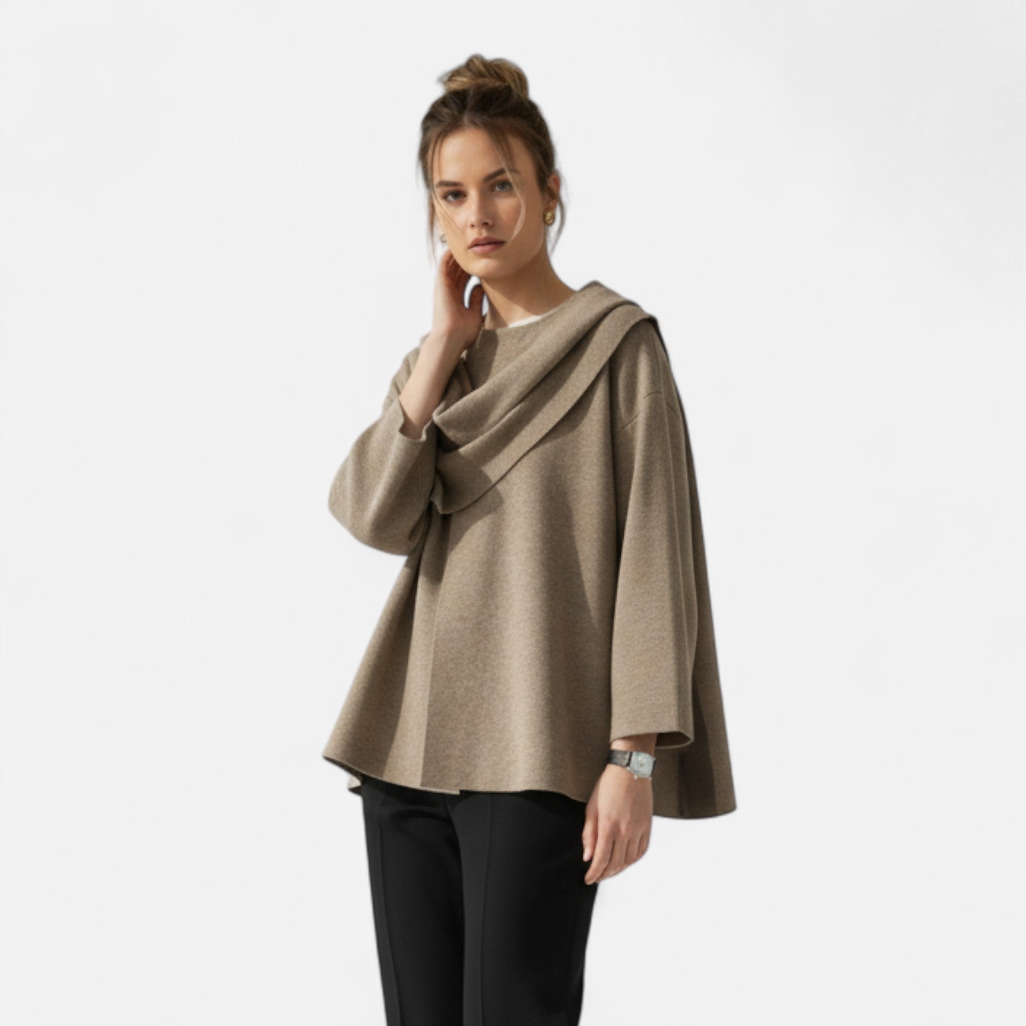 Lauwren | Women's Elegant Asymmetrical Sweater Coat