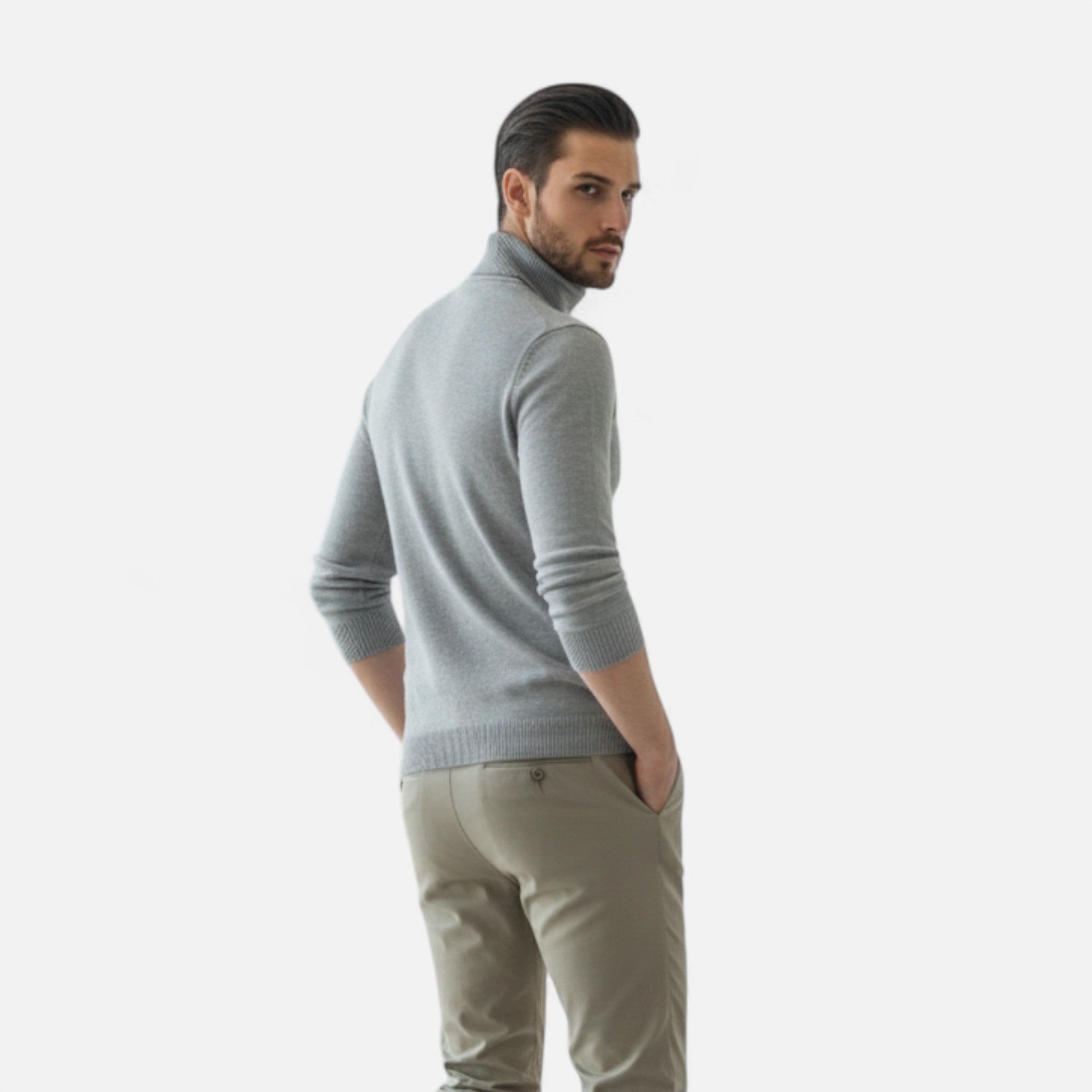 Lauwren | Men's Classic Knit High Neck Sweater