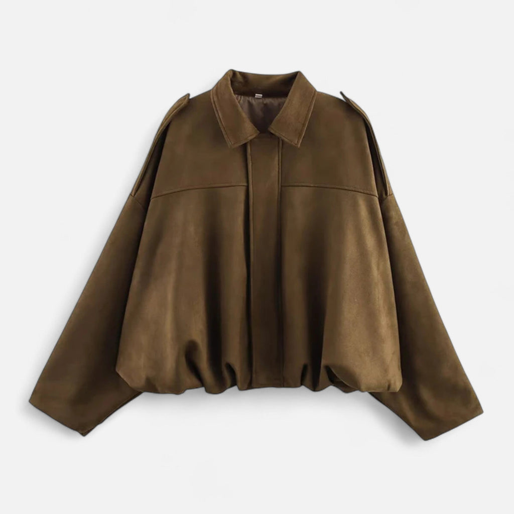 Lauwren | Women's Vintage Jacket with Turn-Down Collar