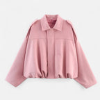 Lauwren | Women's Vintage Jacket with Turn-Down Collar