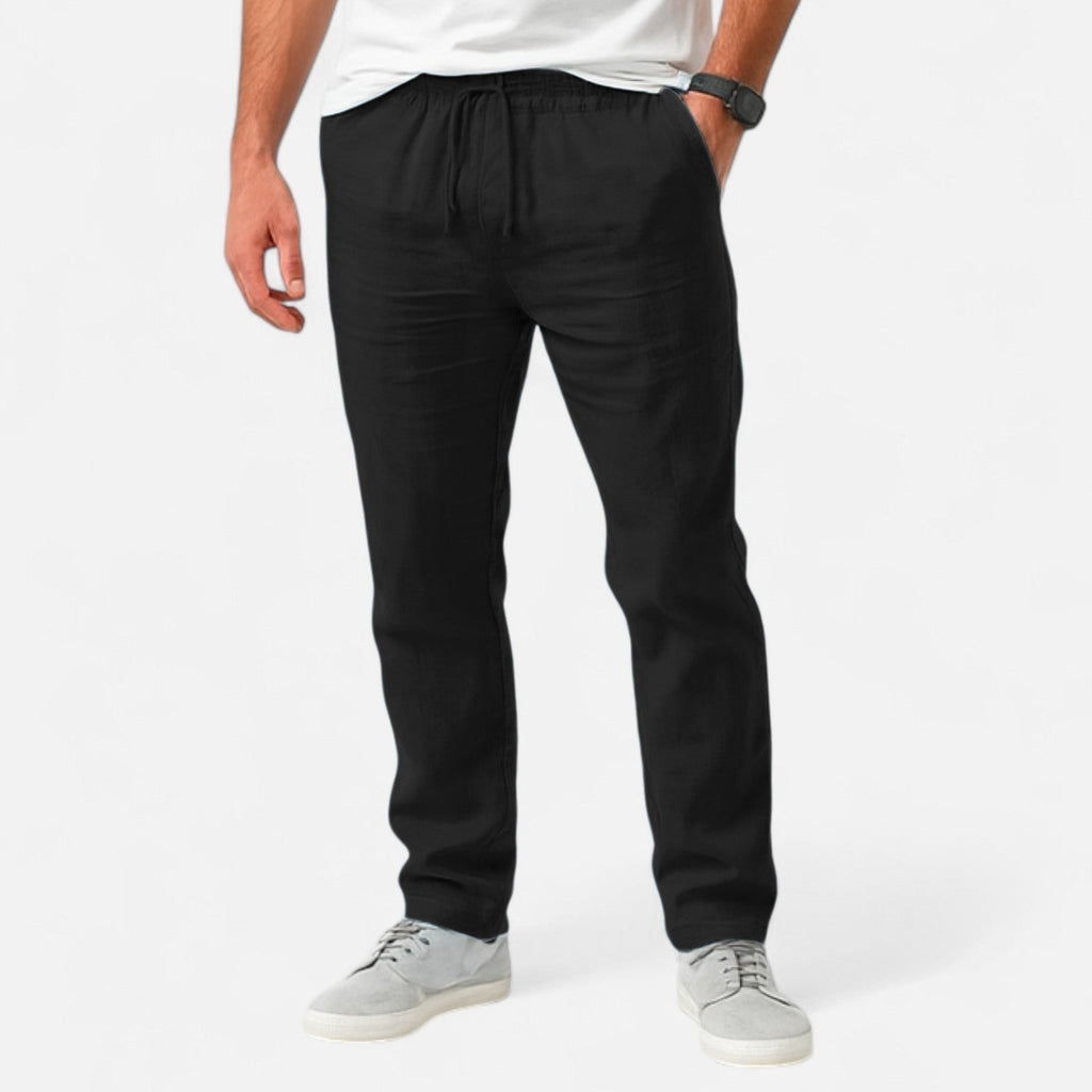 Lauwren | Men's Heritage Linen Cotton Trousers