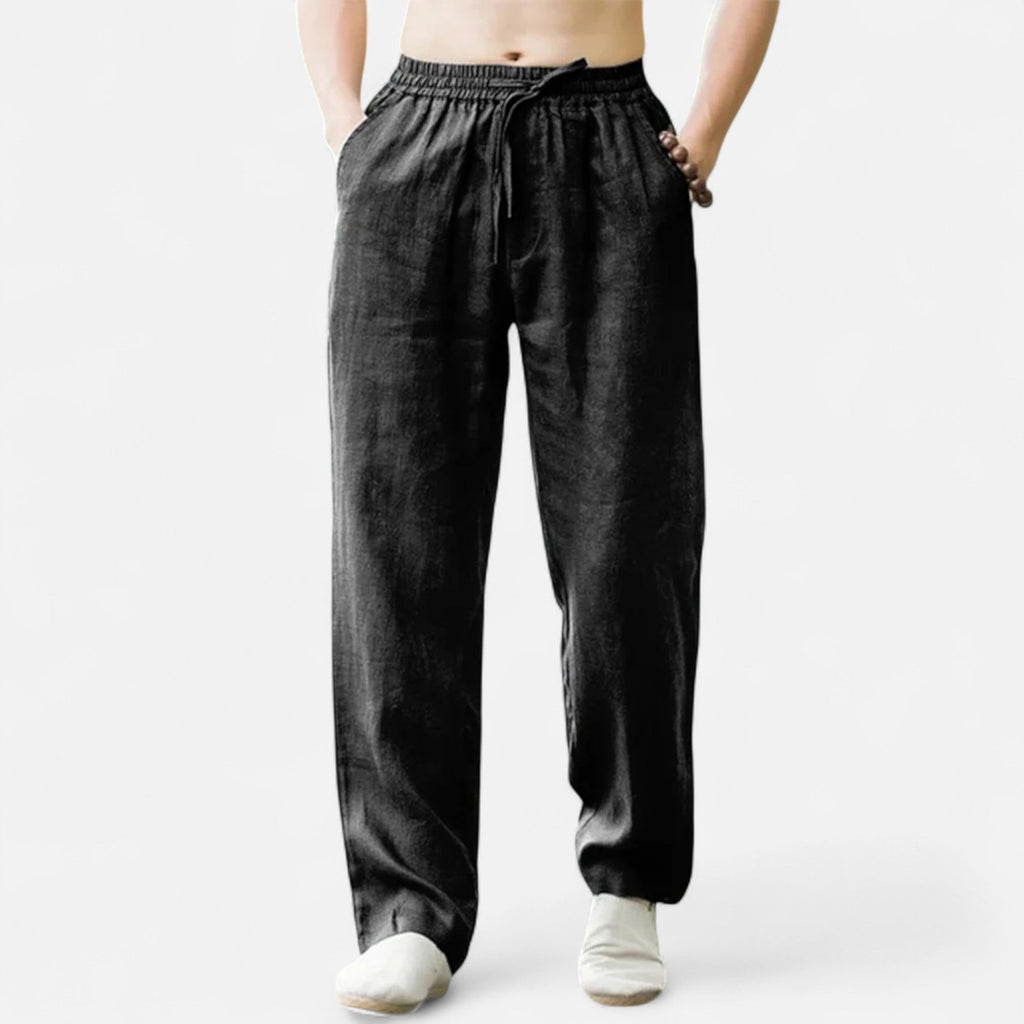 Lauwren | Men's Linen Cotton Trousers Riviera