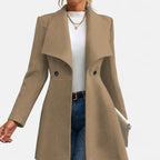 Lauwren | Women's Lapel Coat – Classic Chic